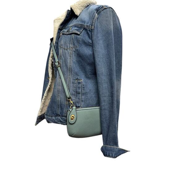 Joy Susan Mini Crossbody Wristlet Clutch In Spa Blue - Picture 10 of 12